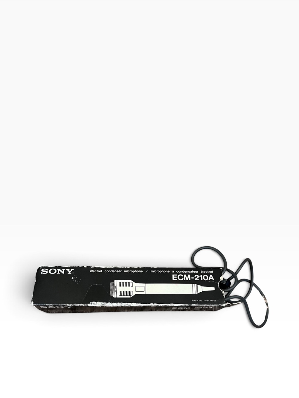 Vintage Sony ECM-210A Condenser Microphone In Original Box 4300 Made In Japan